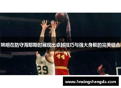姚明在防守海耶斯时展现出卓越技巧与强大身躯的完美结合